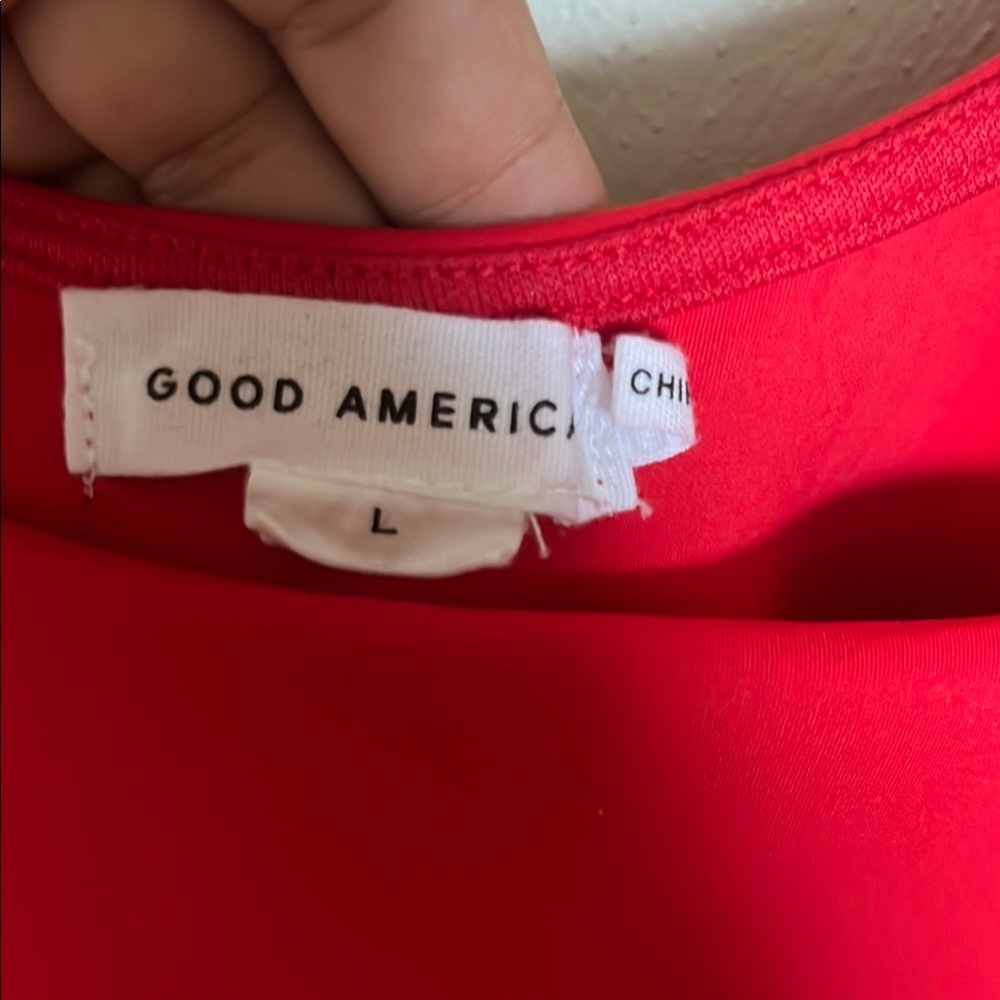 Good American RED Scuba Tank Bodysuit Size L - Picture 4 of 5